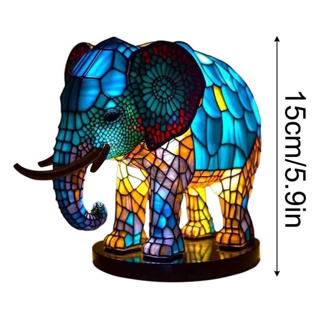 LeuchtElefant - handgefertigte Lampe, die Herzen erstrahlen lässt