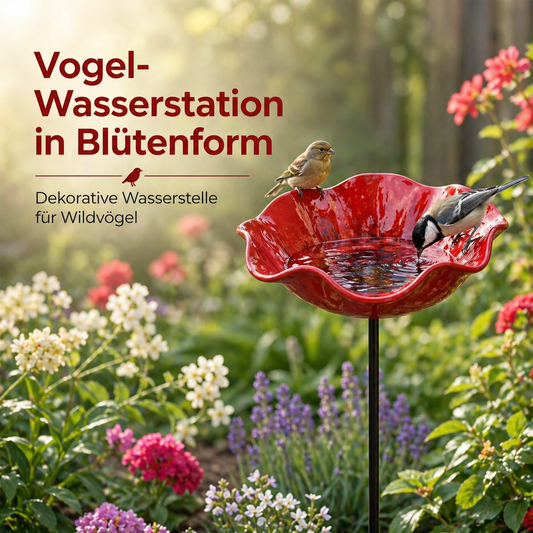 Vogelblüten - Vogeltränke in Blütenform | 2er-Set