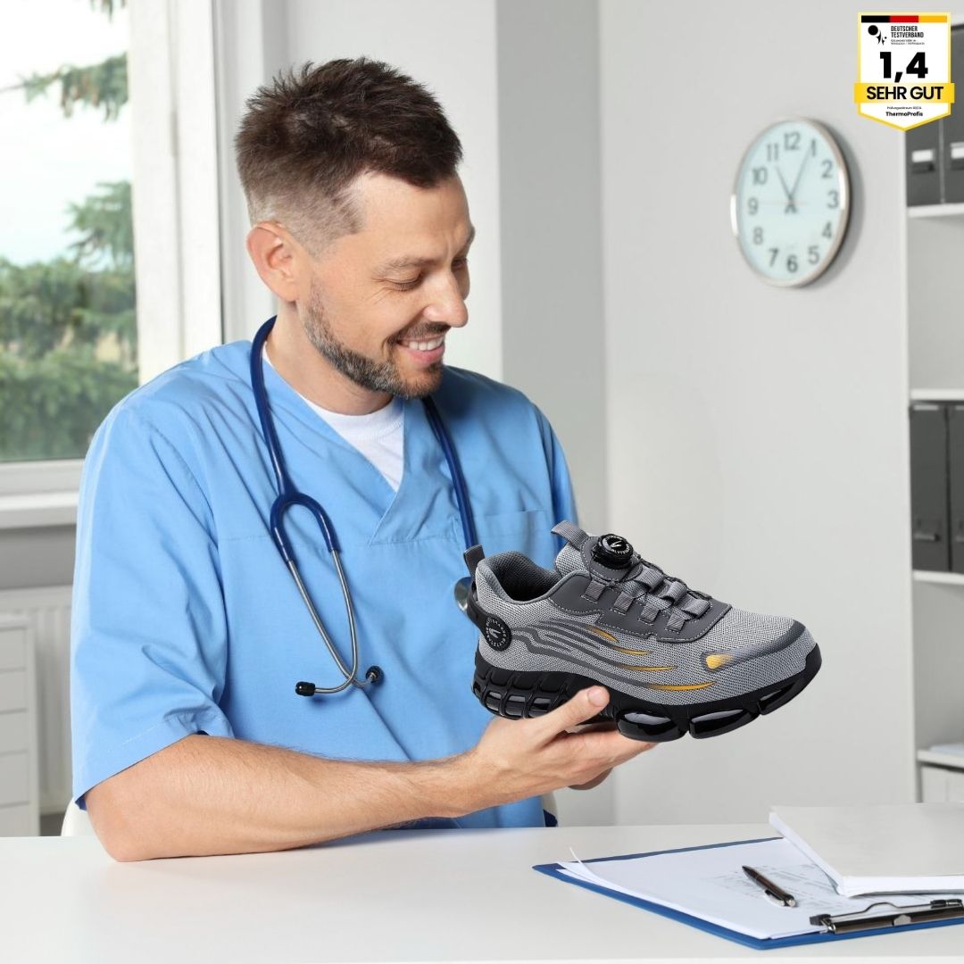 SafeStep - ergonomischer Sicherheitsschuh mit anatomisch geformter Sohle - Zertifiziert nach EN ISO 20345