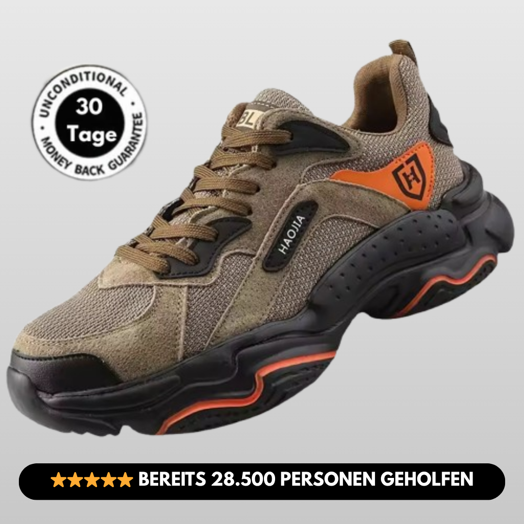 SafeSneak Comfort+ ergonomischer Sicherheitsschuh mit anatomisch geformter Sohle - Zertifiziert nach EN ISO 20345