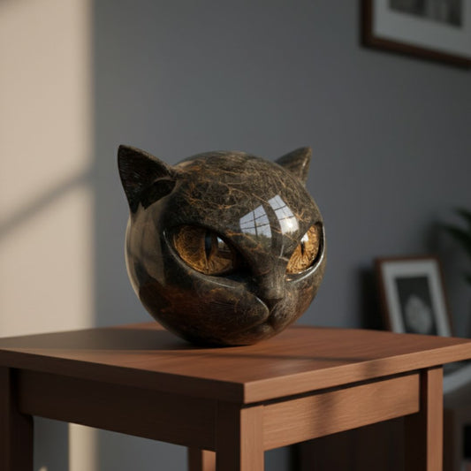 Steinskulptur Katze