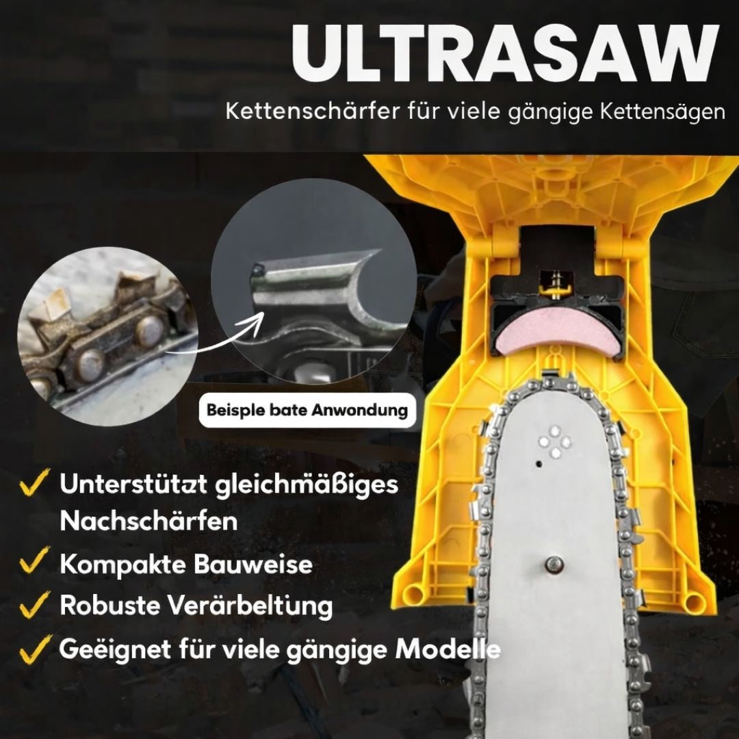 UltraSaw Universal-Kettenschärfer für gängige Kettensägenmodelle