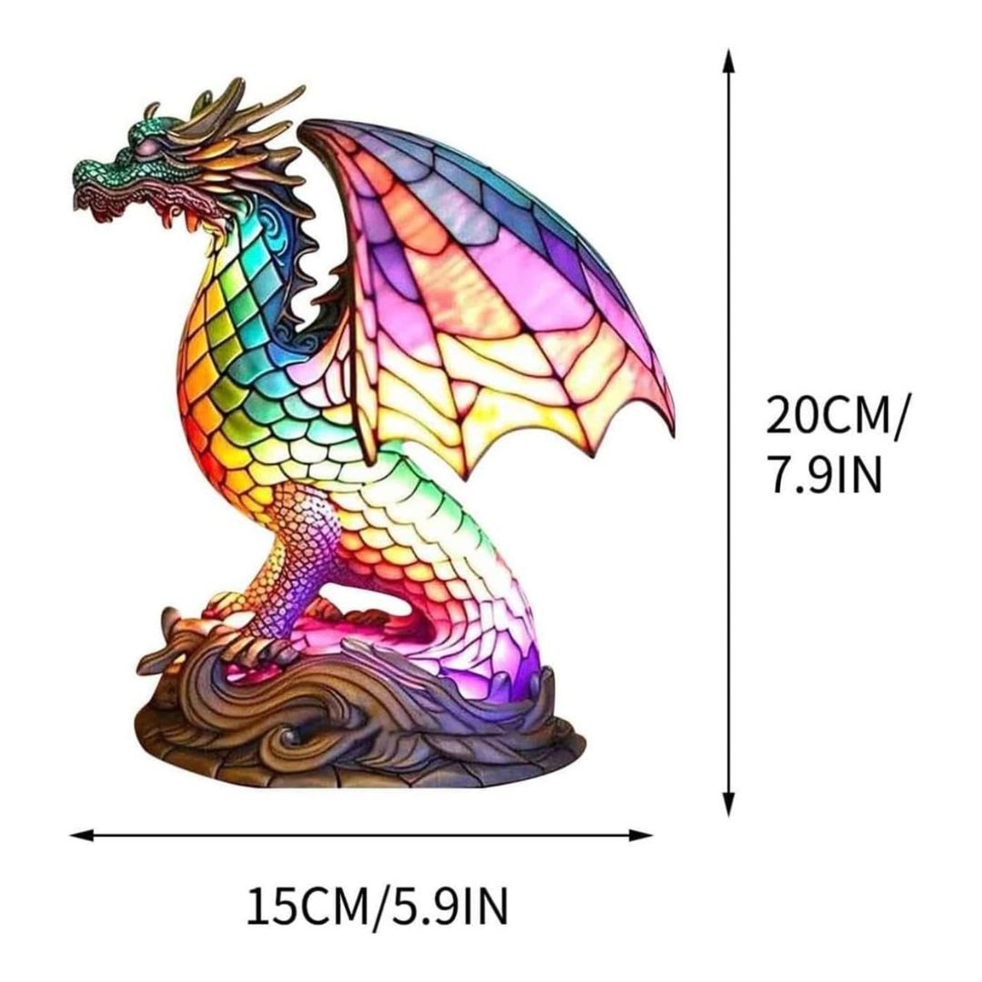 LeuchtDrache - handgefertigte Lampe, die Herzen erstrahlen lässt