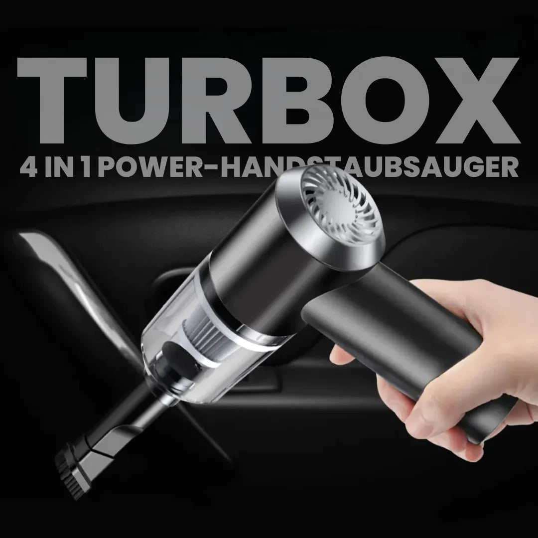 TurboX - 4 in 1 Power-Handstaubsauger - das Original