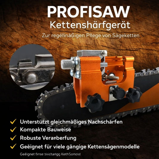 ProfiSaw Kettenschärfer - Kompaktes Schärfwerkzeug für viele Kettensägen