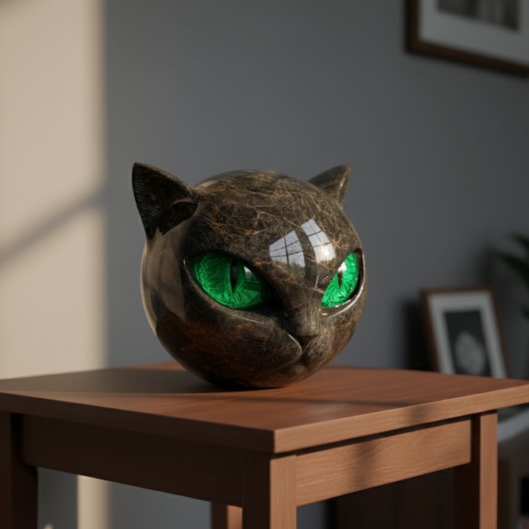 Steinskulptur Katze