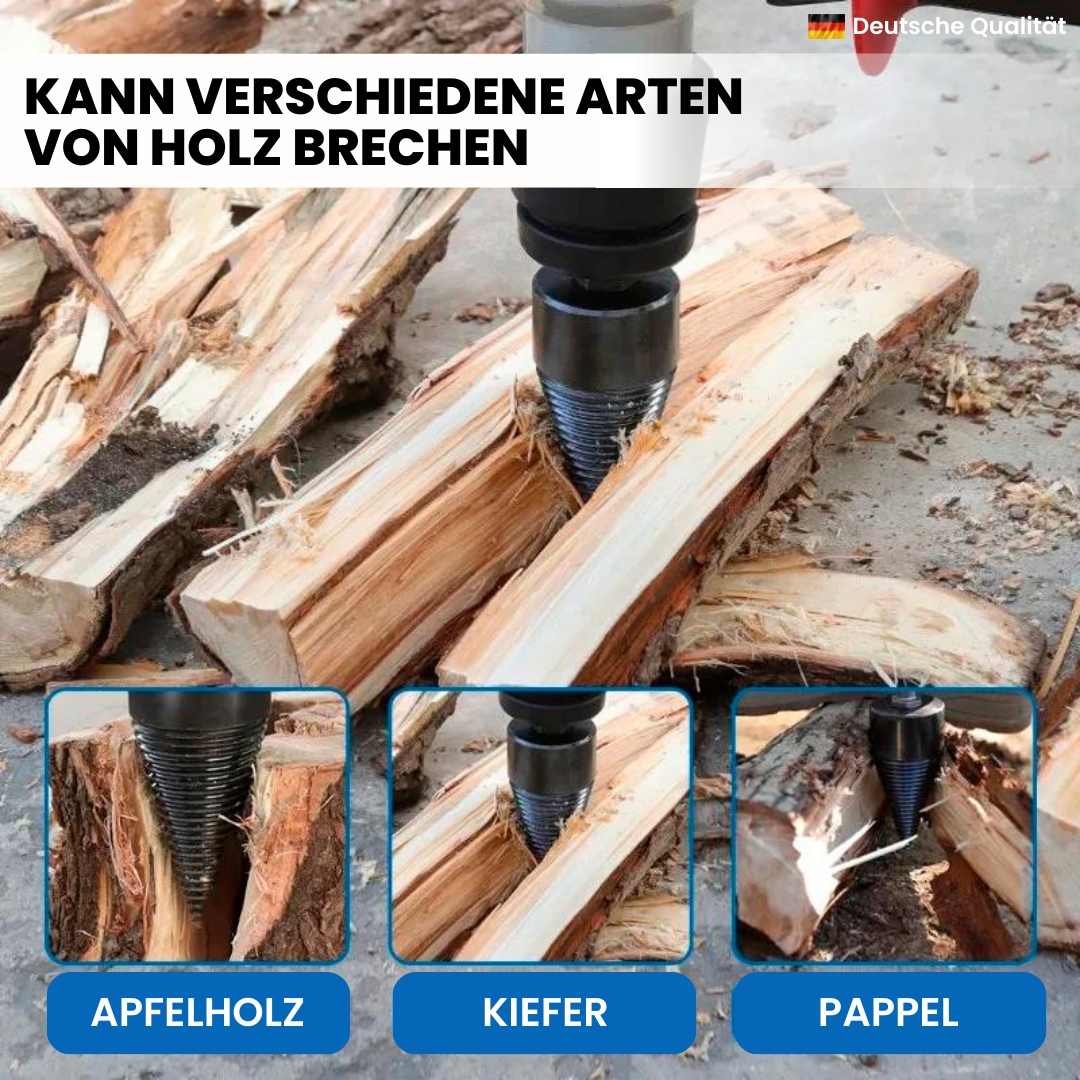 Profibohrer - Teilt das Holz in wenigen Sekunden