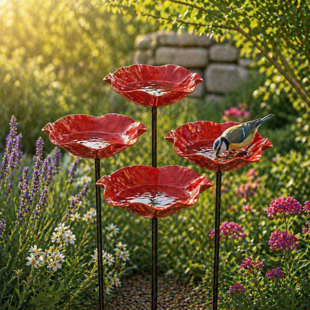 Vogelblüten Vogeltränke 2er-Set