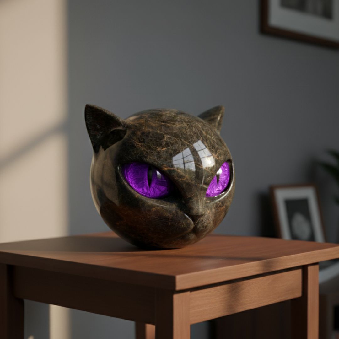 Steinskulptur Katze