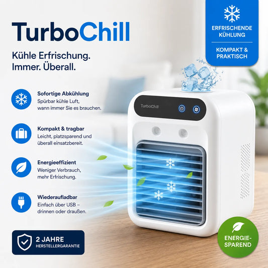 TurboChill - tragbare Mini-Klimaanlage - das Original