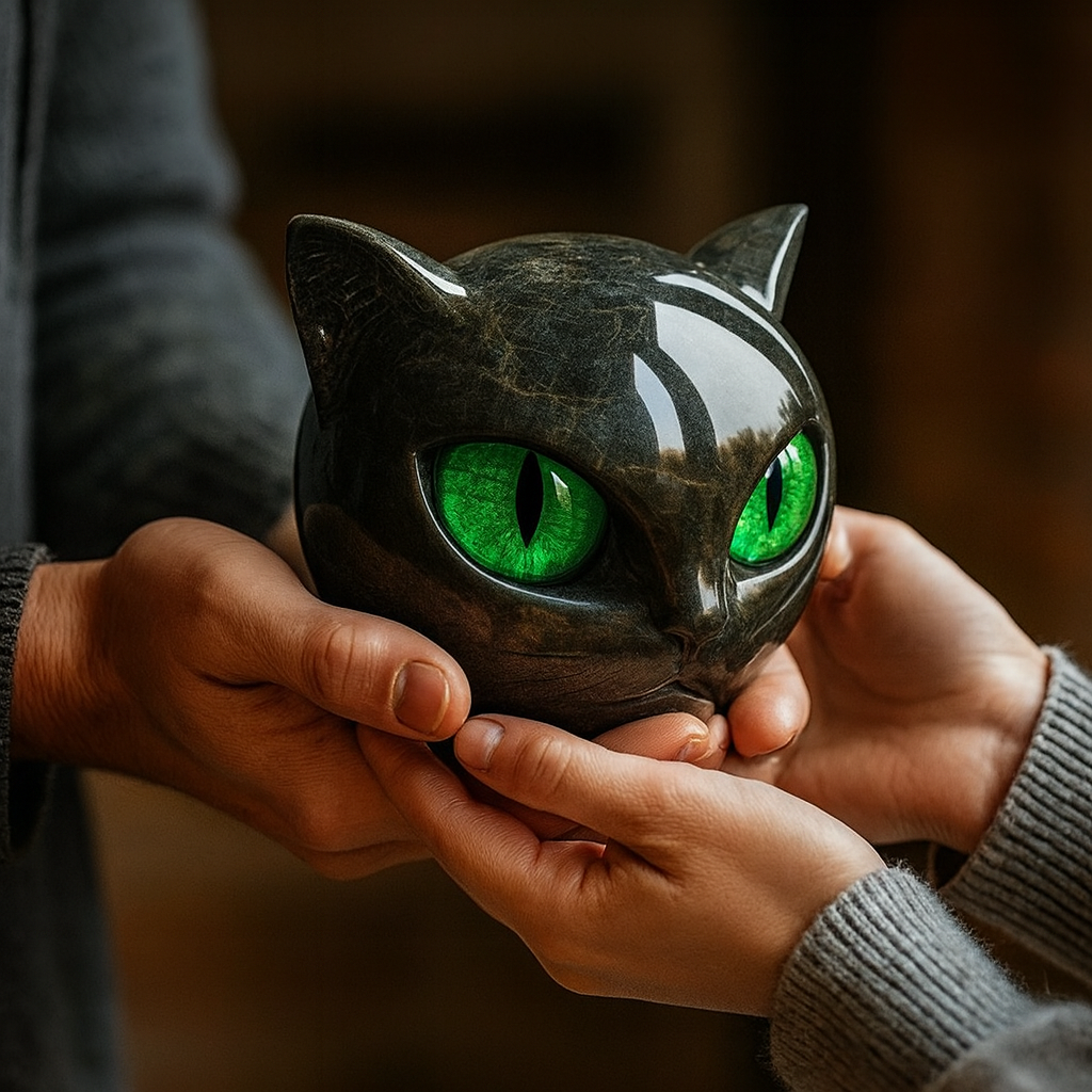 Steinskulptur Katze