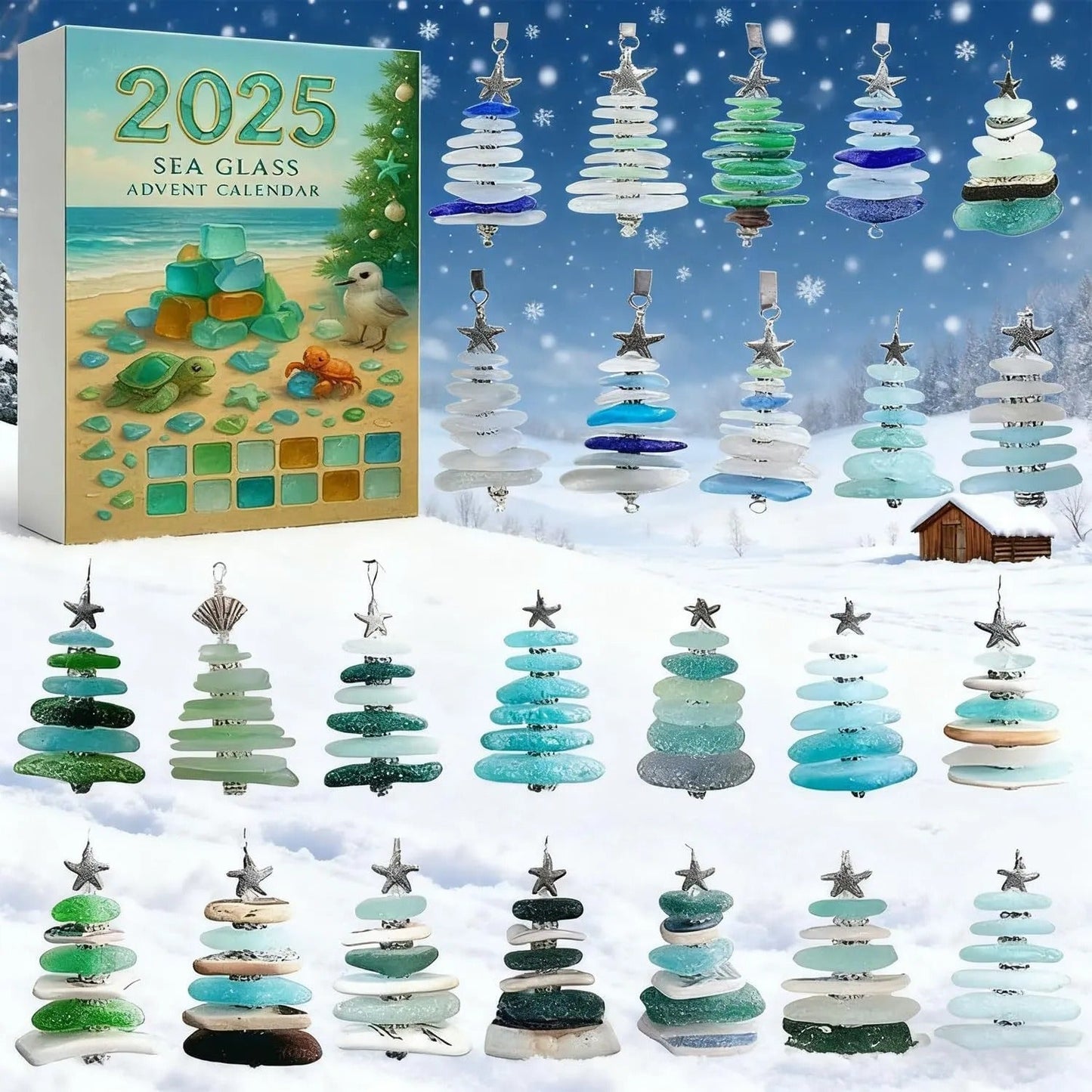 Magischer Meerglas-Adventskalender – Jeden Tag ein echtes Fundstück