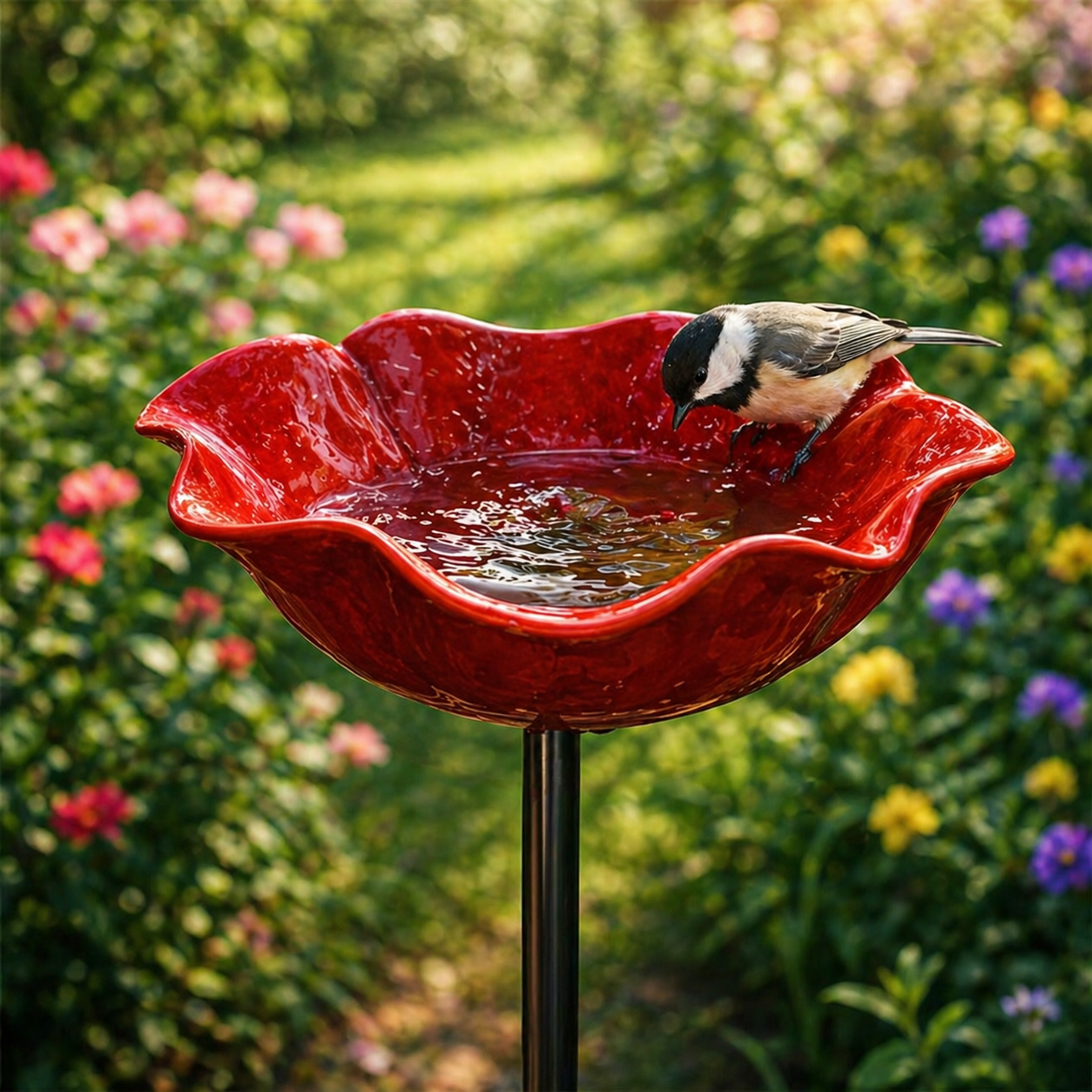 Vogelblüten - Vogeltränke in Blütenform | 2er-Set