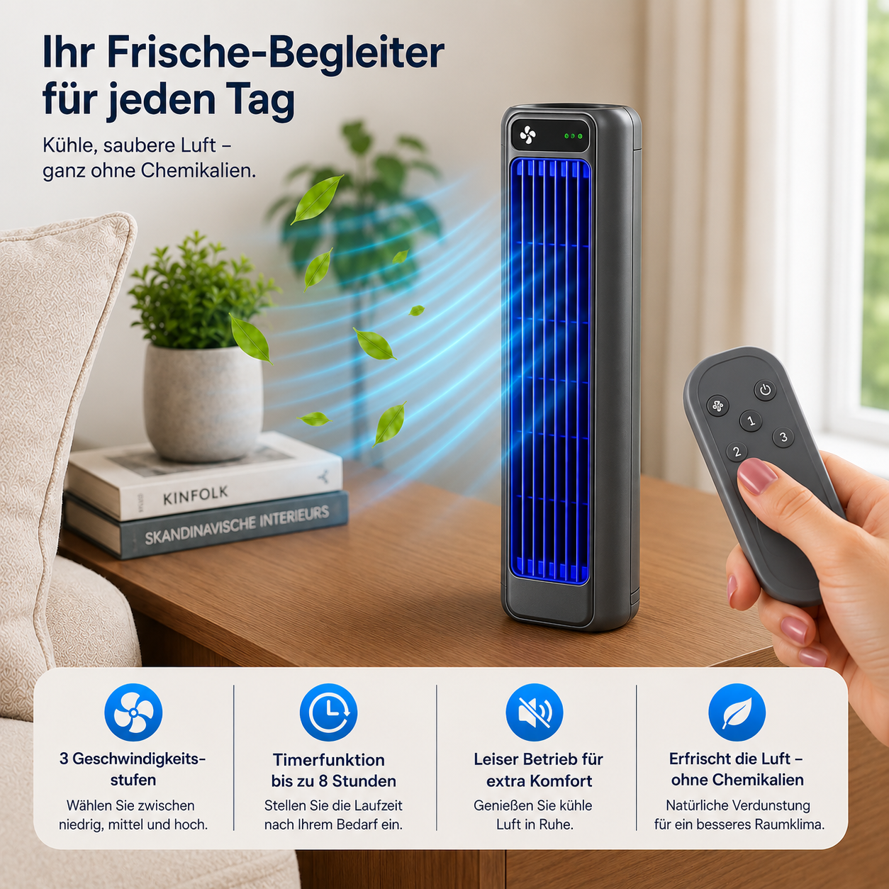 ClimateX - Mobile Klimakühler – Keine Installation nötig | Kühlt sofort mit einem Druck