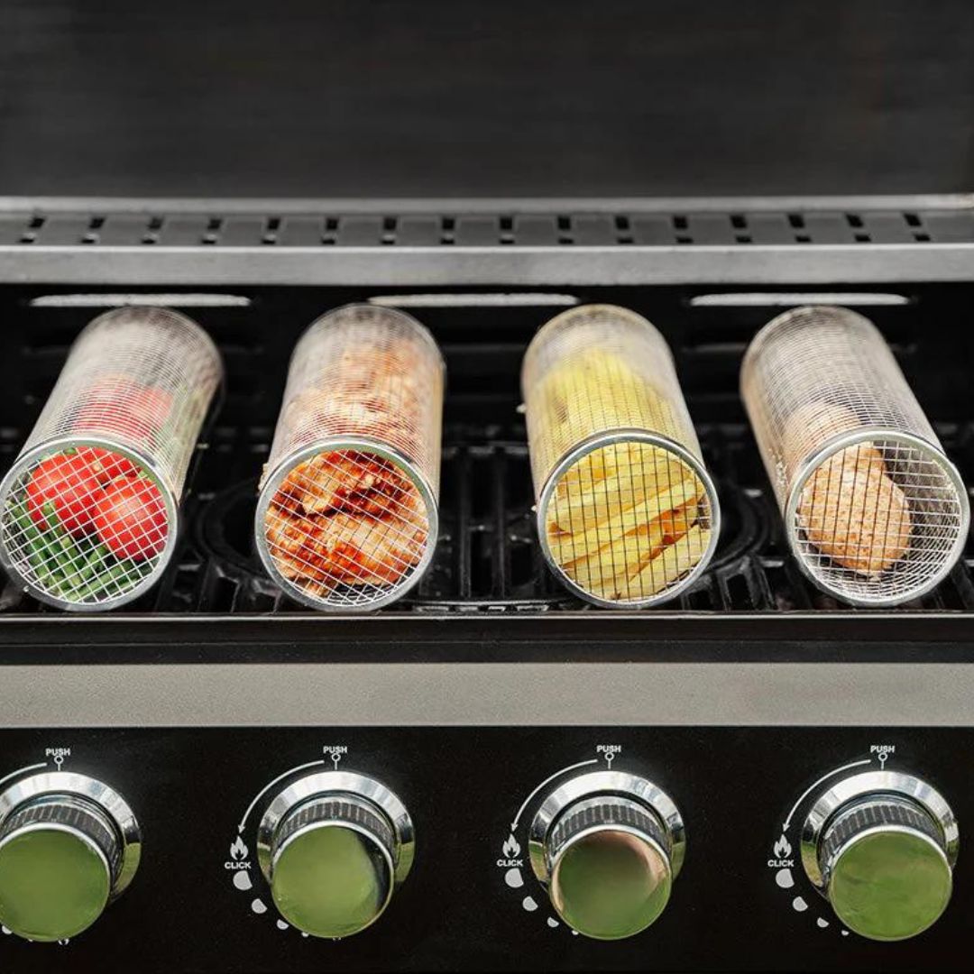 Grillkorb in Edelstahl-Ausführung für das perfekte Grillergebnis