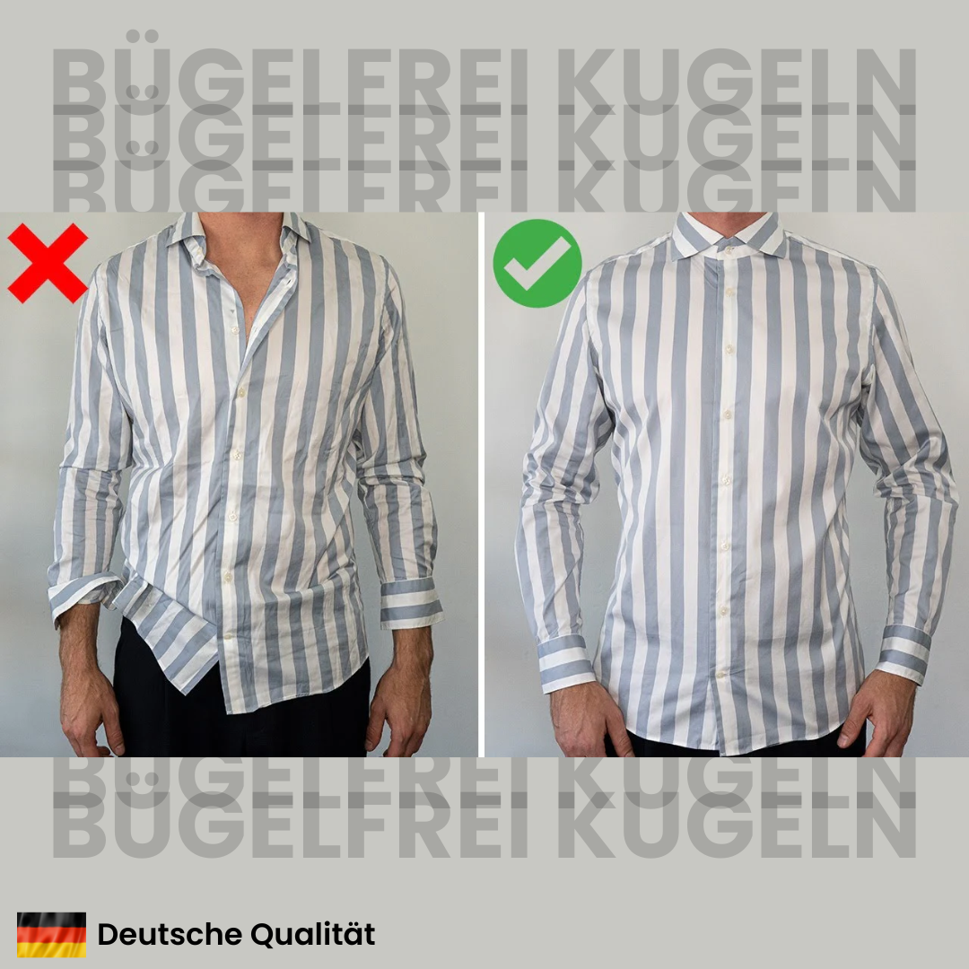 Bügelfrei Kugeln - nie wieder bügeln