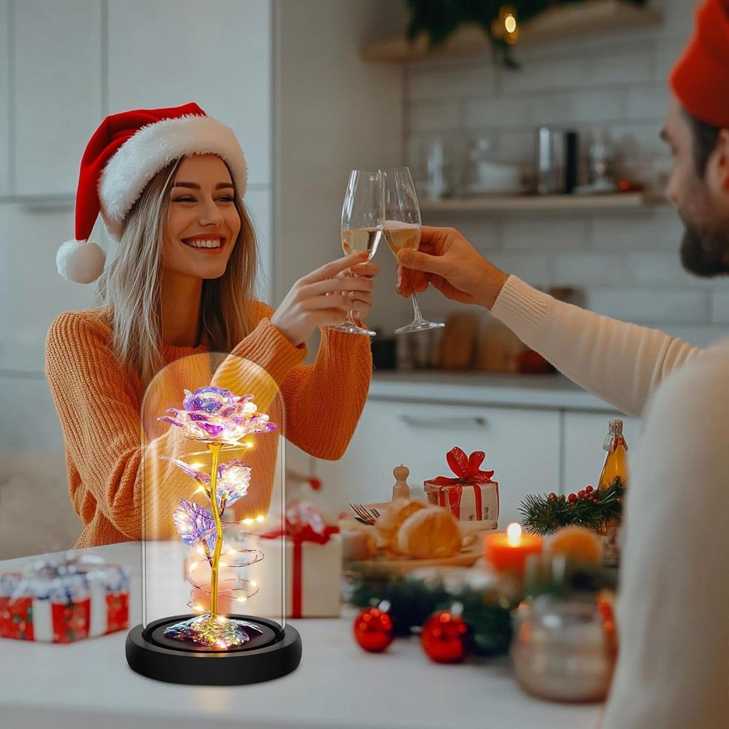 Die ewige Rose - ein Geschenk, das immer leuchtet - Blaue Rose