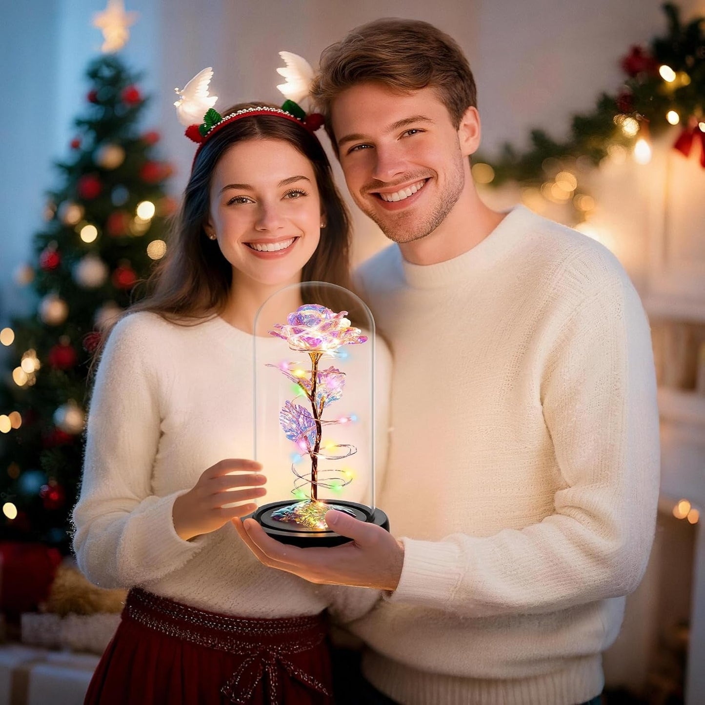 Die ewige Rose - ein Geschenk, das immer leuchtet - Blaue Rose