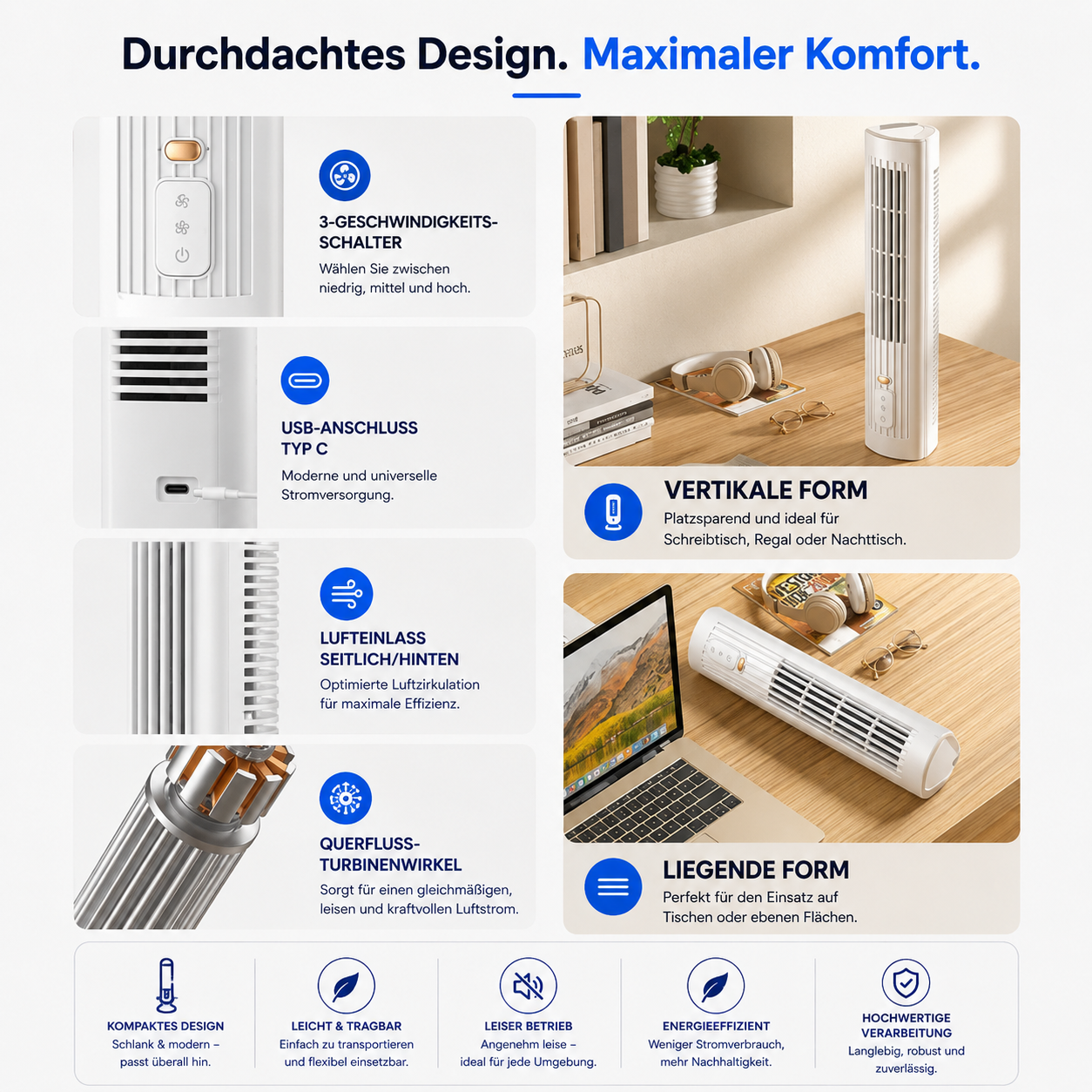 HomeCooler™ Ultra - Mobile Klimaanlage – Keine Installation nötig | Kühlt sofort mit einem Druck