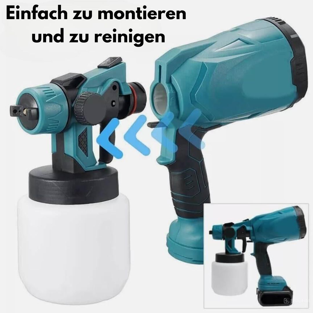 PaintMax -  Kabelloses Hochdruck-Farbsprühgerät für schnelles, effizientes und gleichmäßiges Lackieren