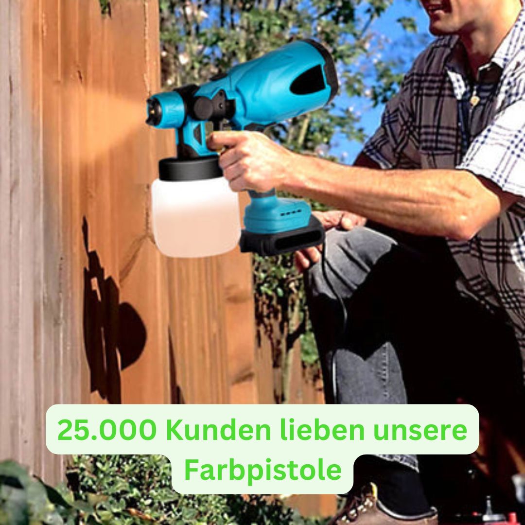 PaintMax -  Kabelloses Hochdruck-Farbsprühgerät für schnelles, effizientes und gleichmäßiges Lackieren