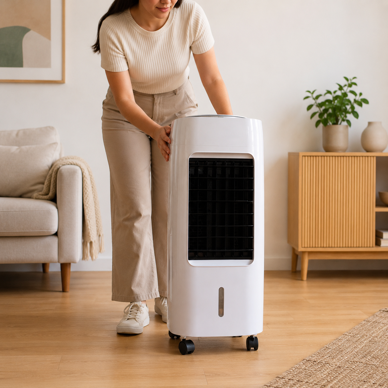KlimaFresh – Mobiler Luftkühler – Keine Installation erforderlich | Kühlt bis zu 50 m²