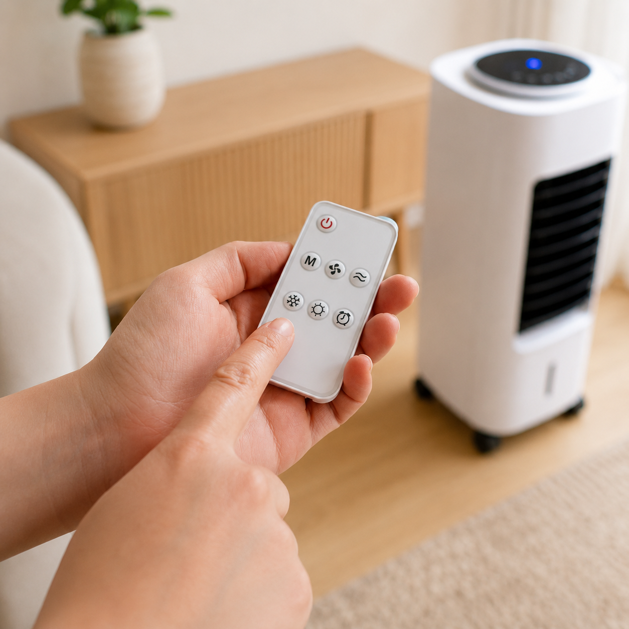 KlimaFresh – Mobiler Luftkühler – Keine Installation erforderlich | Kühlt bis zu 50 m²