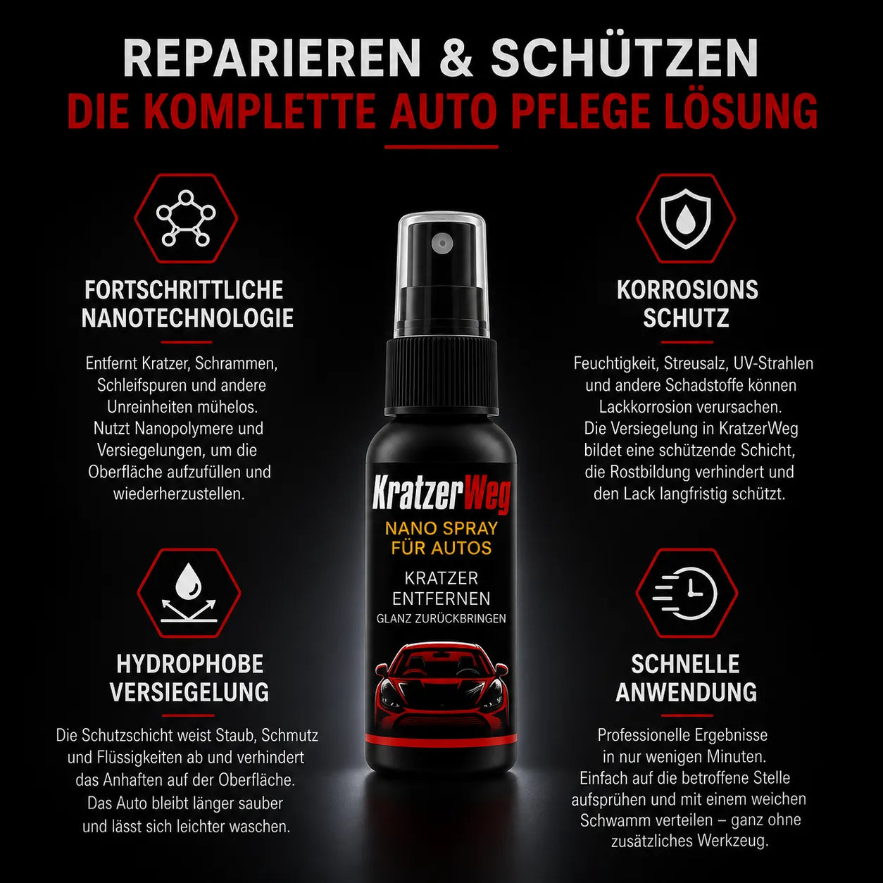 KratzerWeg - Nano Spray Für Autos