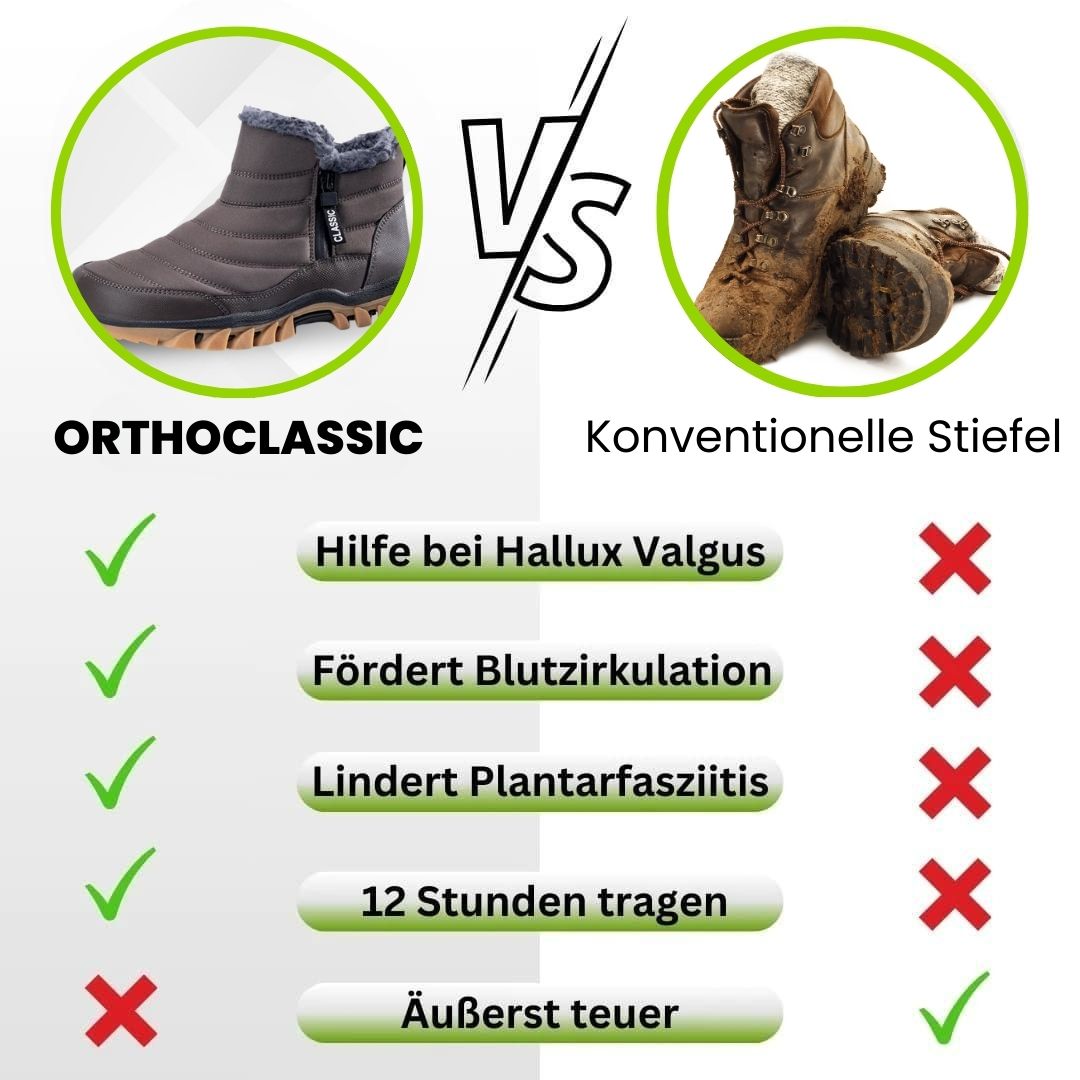 OrthoClassic - ergonomische und wasserdichte Komfortschuhe mit anatomisch geformter Sohle