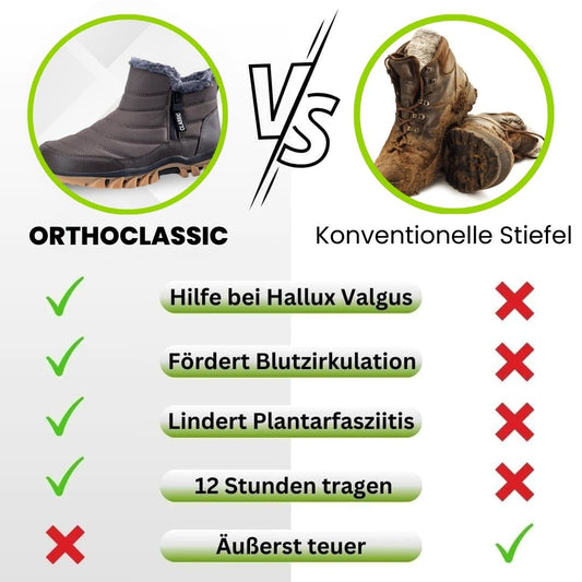 OrthoClassic - ergonomische und wasserdichte Komfortschuhe mit anatomisch geformter Sohle