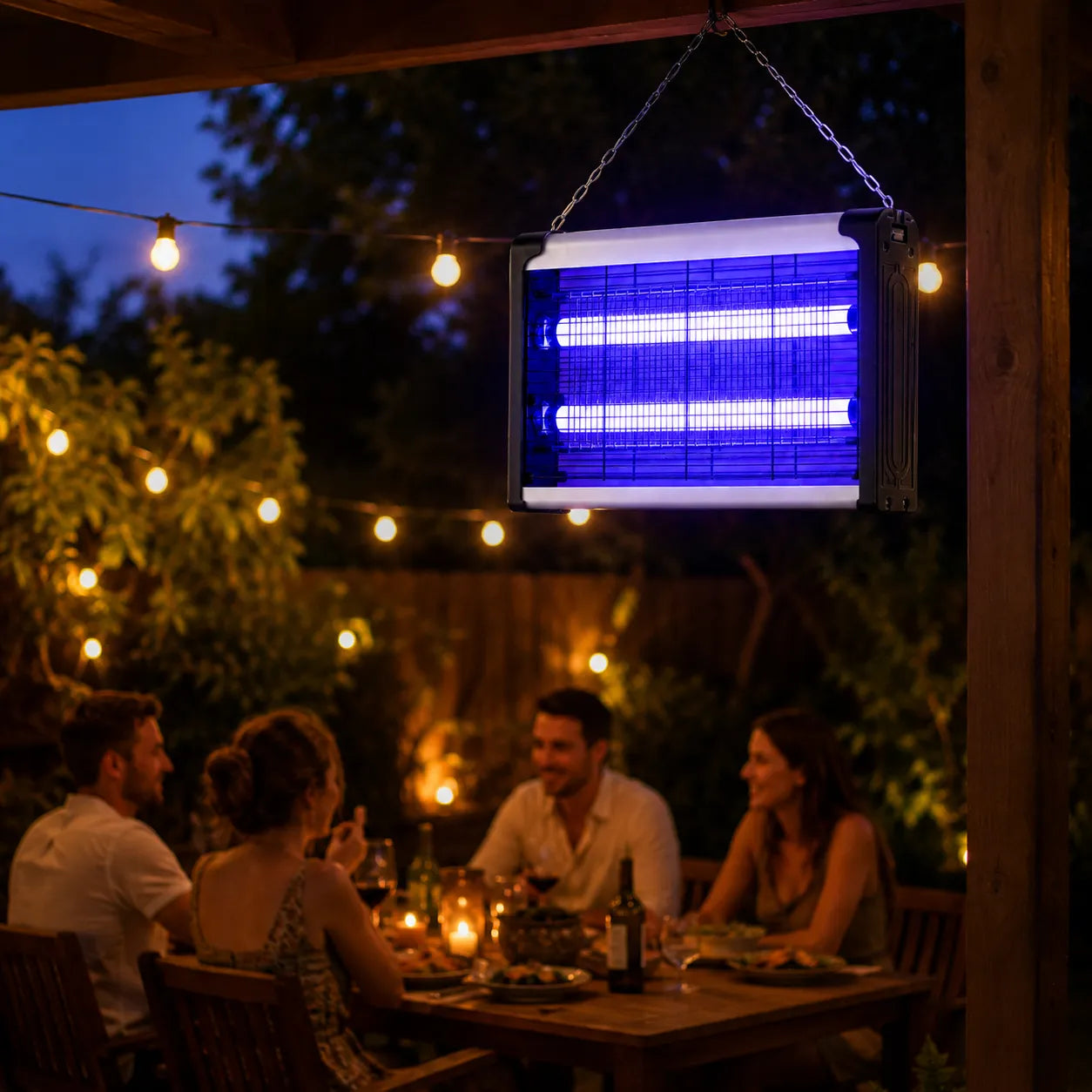 UV-Insektenvernichter – Elektrische Fliegen, Gelsen, Motten, Kakerlaken- & Mückenfalle für Innen und Außen - 30–170 m²