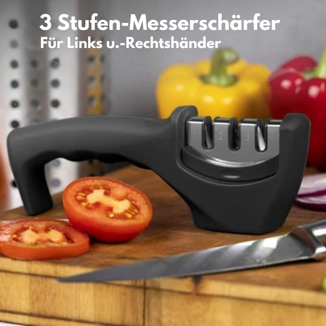 ProSharp - professioneller, ausgezeichneter Messerschärfer mit 3 Stufen - Keramikstein