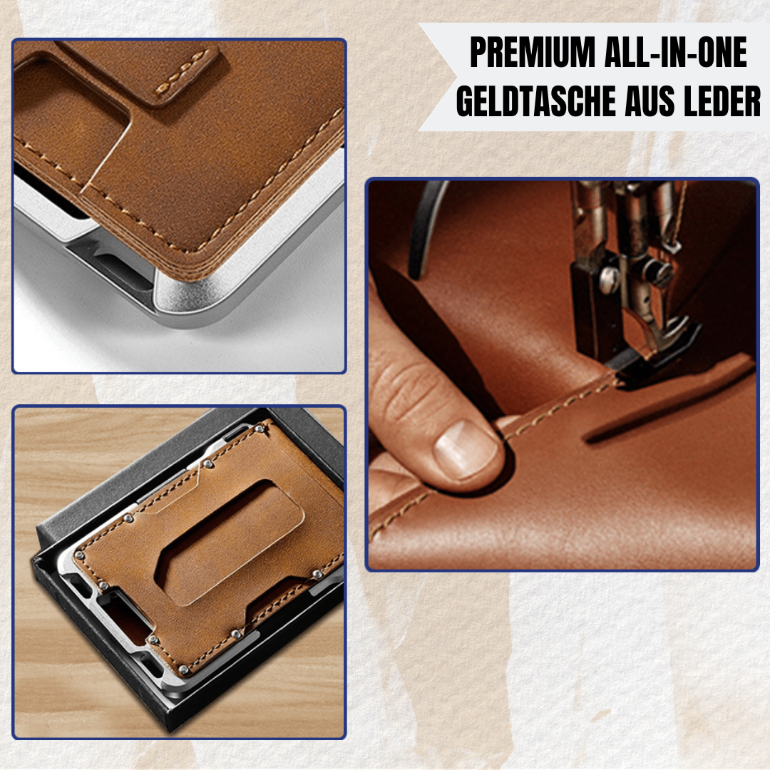 Louis - Premium All-in-One Geldtasche aus Leder