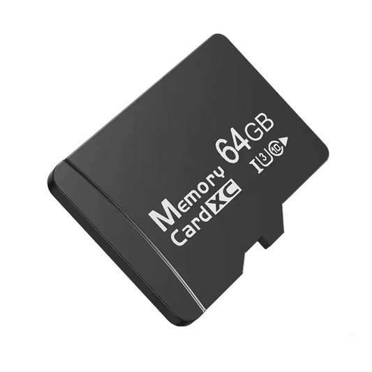Speicherkarte 64GB - zur Aufbewahrung der Aufnahmen