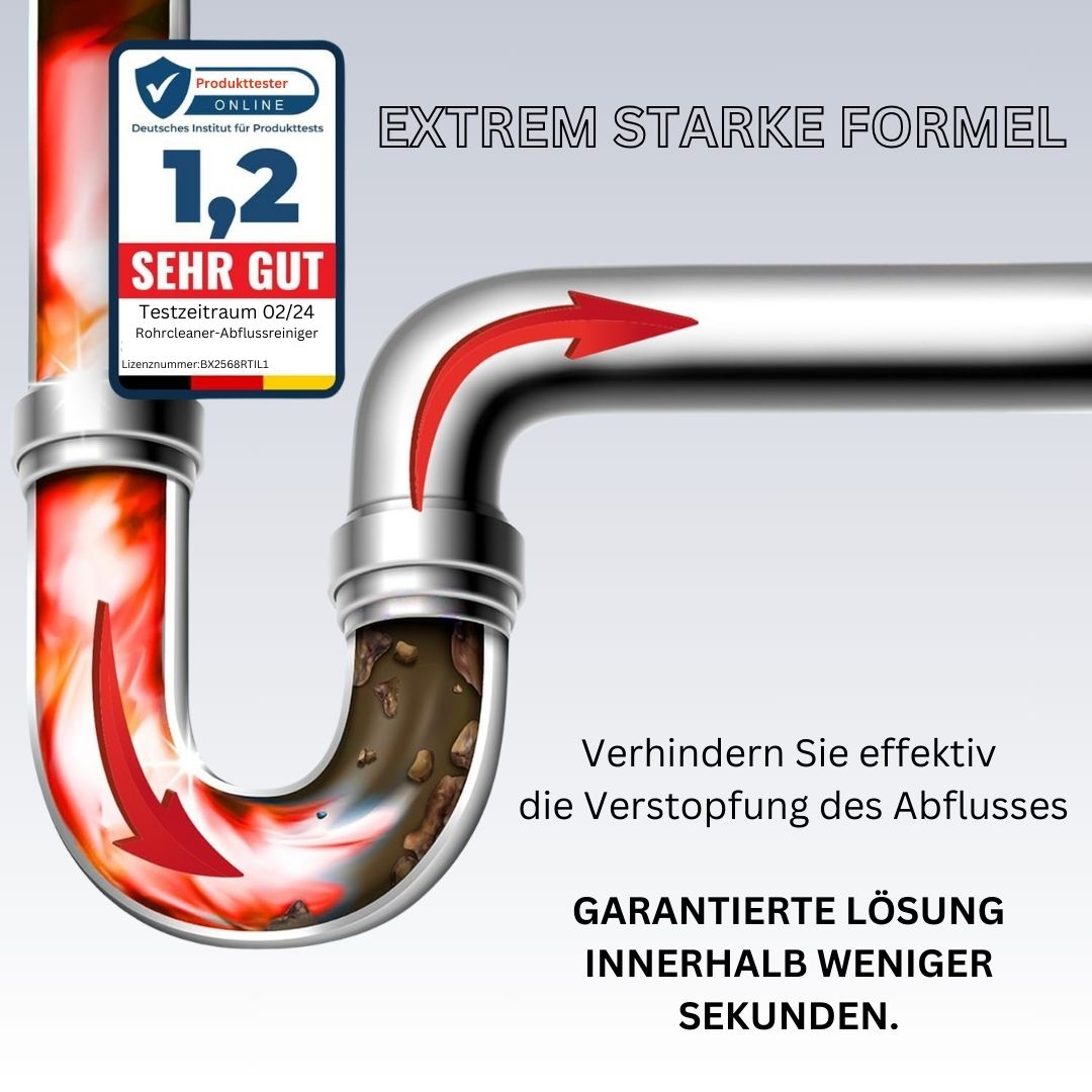 Rohrcleaner - reinigt jeden Abfluss in Sekunden
