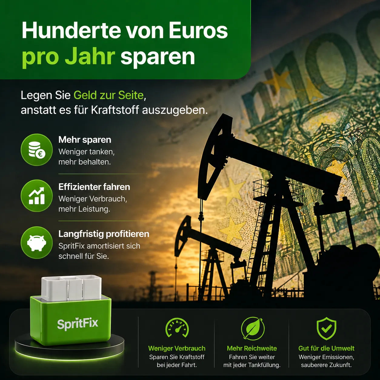 SpritFix - Reduziert den Spritverbrauch jedes Autos um bis zu 50%