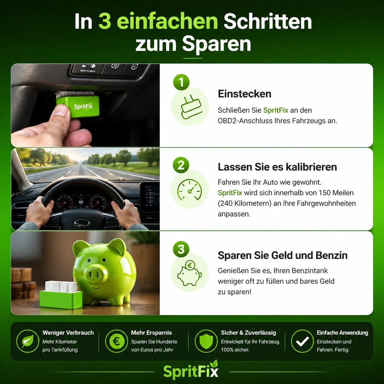 SpritFix - Reduziert den Spritverbrauch jedes Autos um bis zu 50%