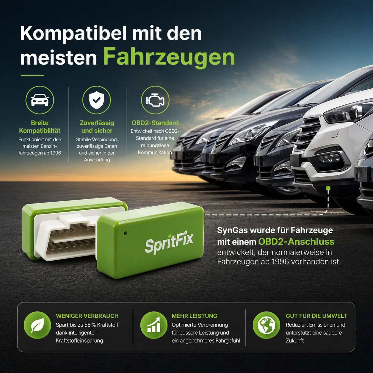 SpritFix - Reduziert den Spritverbrauch jedes Autos um bis zu 50%