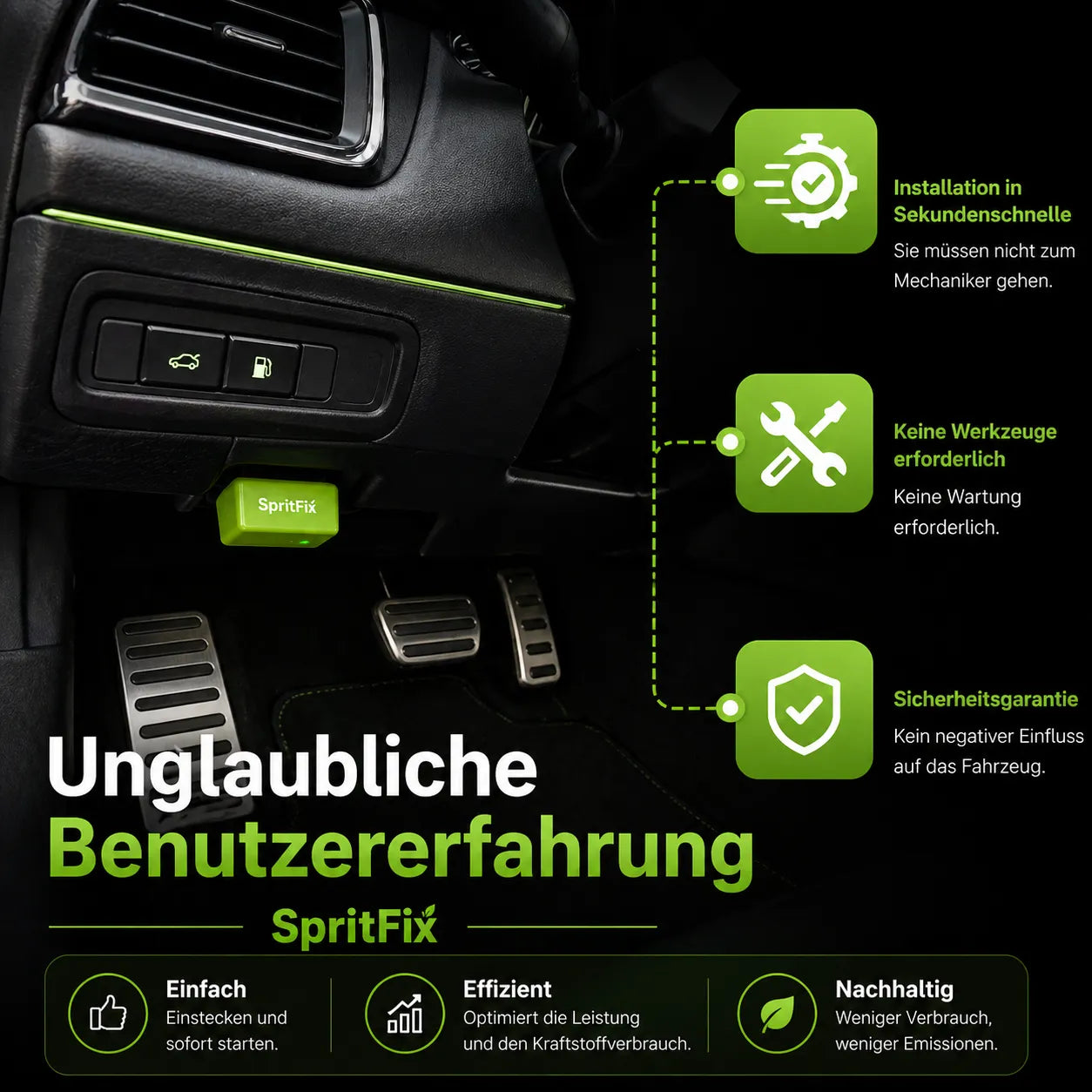 SpritFix - Reduziert den Spritverbrauch jedes Autos um bis zu 50%