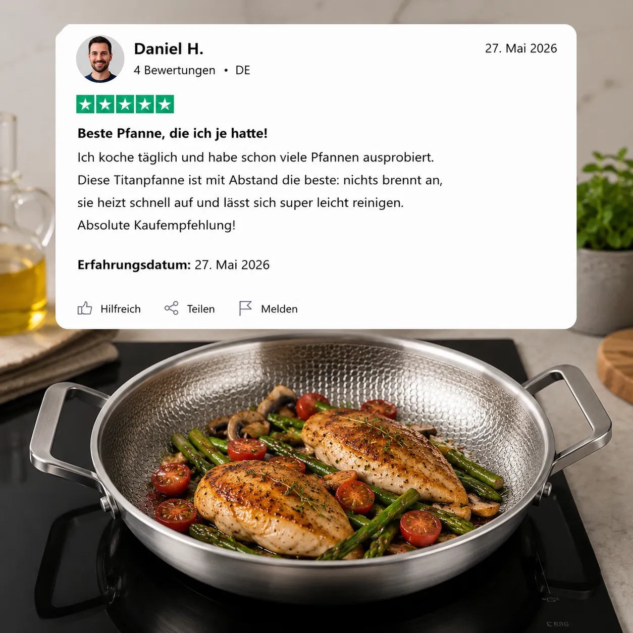 TitanPur Pro – Bratpfanne für Induktion & alle Herdarten