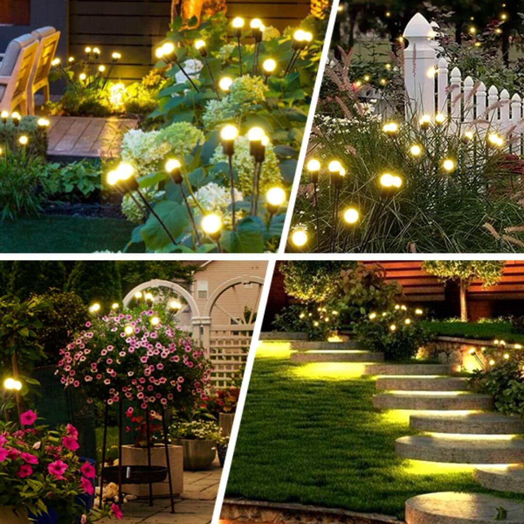 SolarGlow - Solarbetriebenes Glühwürmchen-Gartenlicht