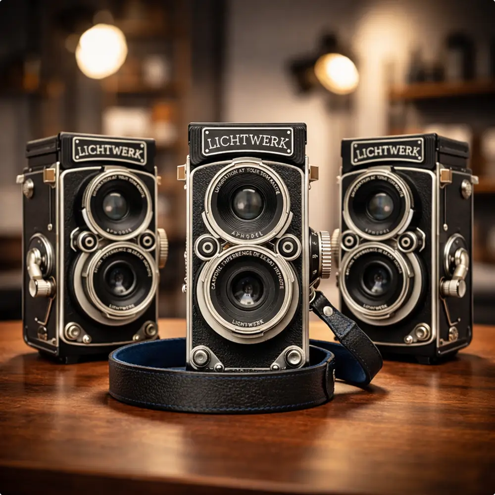 Lichtwerk RetroCam TLR – Vintage Digitalkamera mit Filmlook