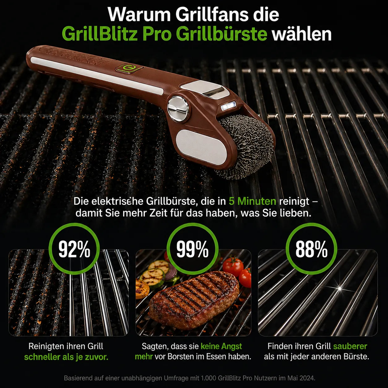 GrillBlitz Pro Grillbürste