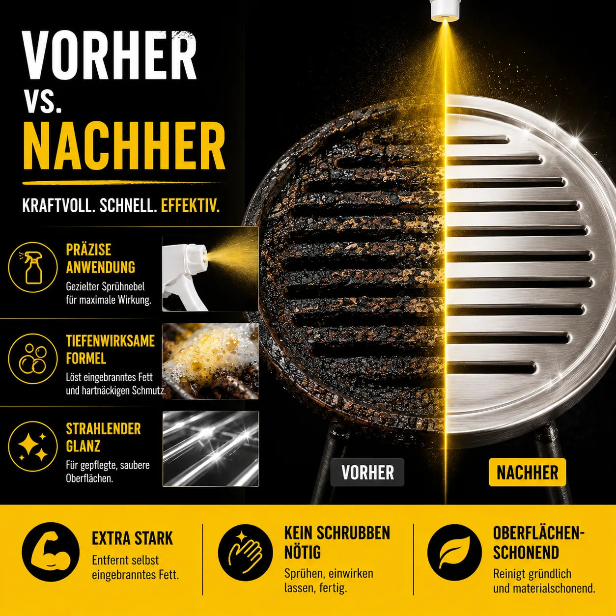 GrillBlitz - Kein Schrubben. Kein Risiko. 60 Sekunden.