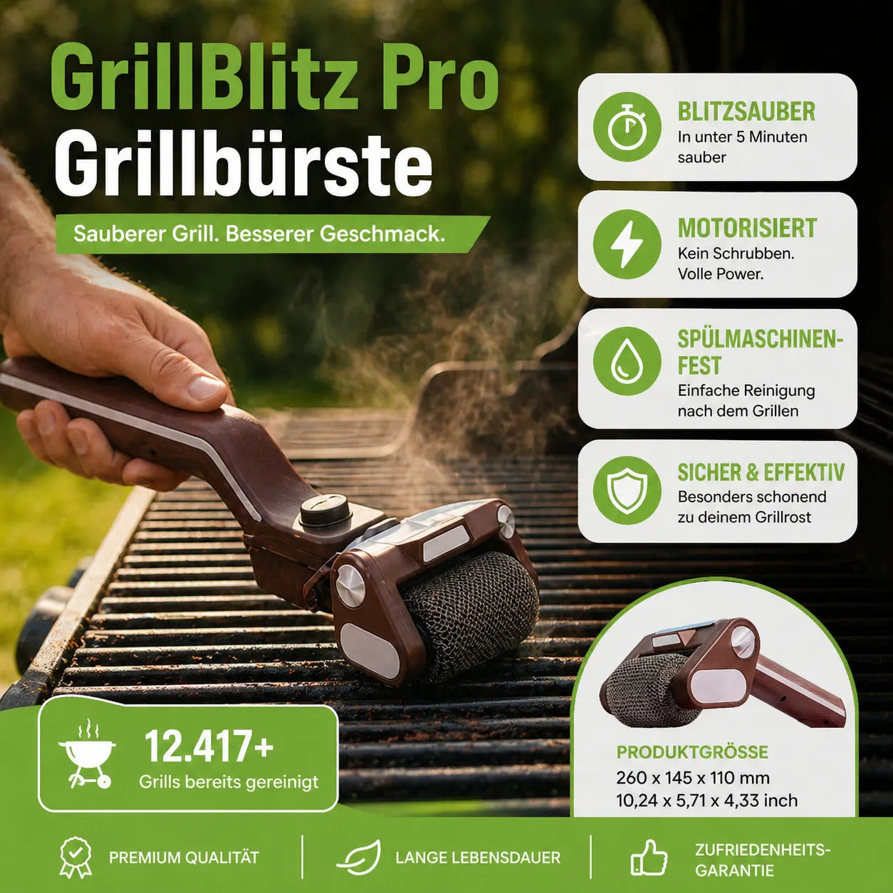GrillBlitz Pro Grillbürste