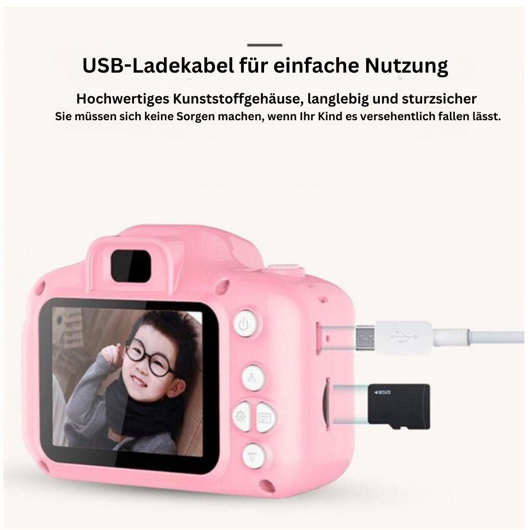 KiddyCam  - Digitale Kamera inkl. 8GB SD-Karte für besondere Momente der Kinder